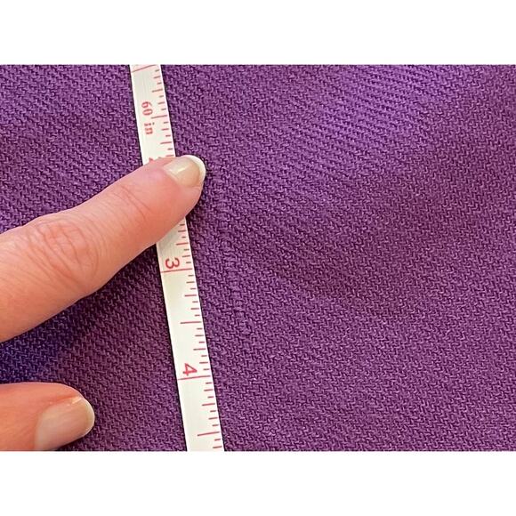 Purple Pashmina Wrap/Shawl, Fringe, 26 by 70 - Picture 6 of 6